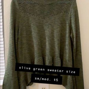 Olive green sweater